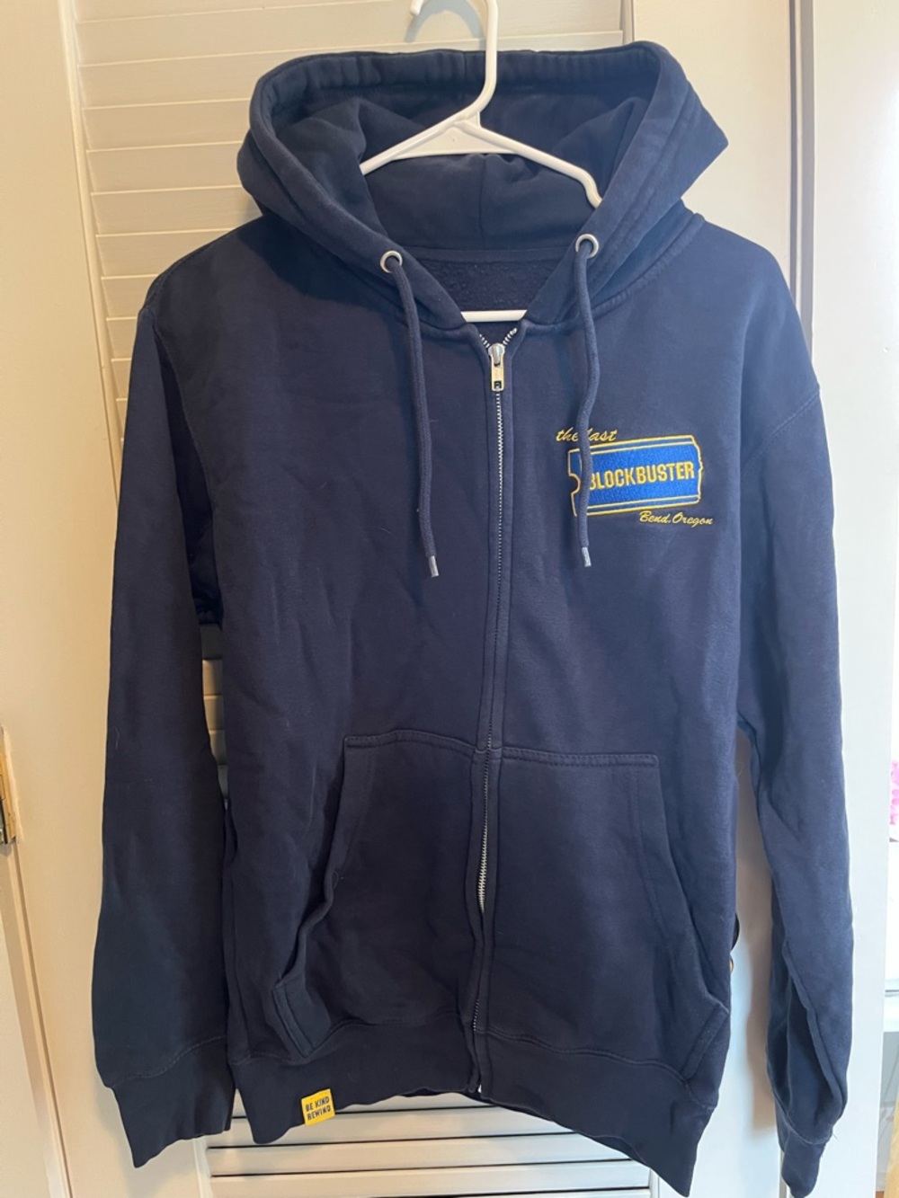 Blockbuster Navy Zip-Up Hoodie